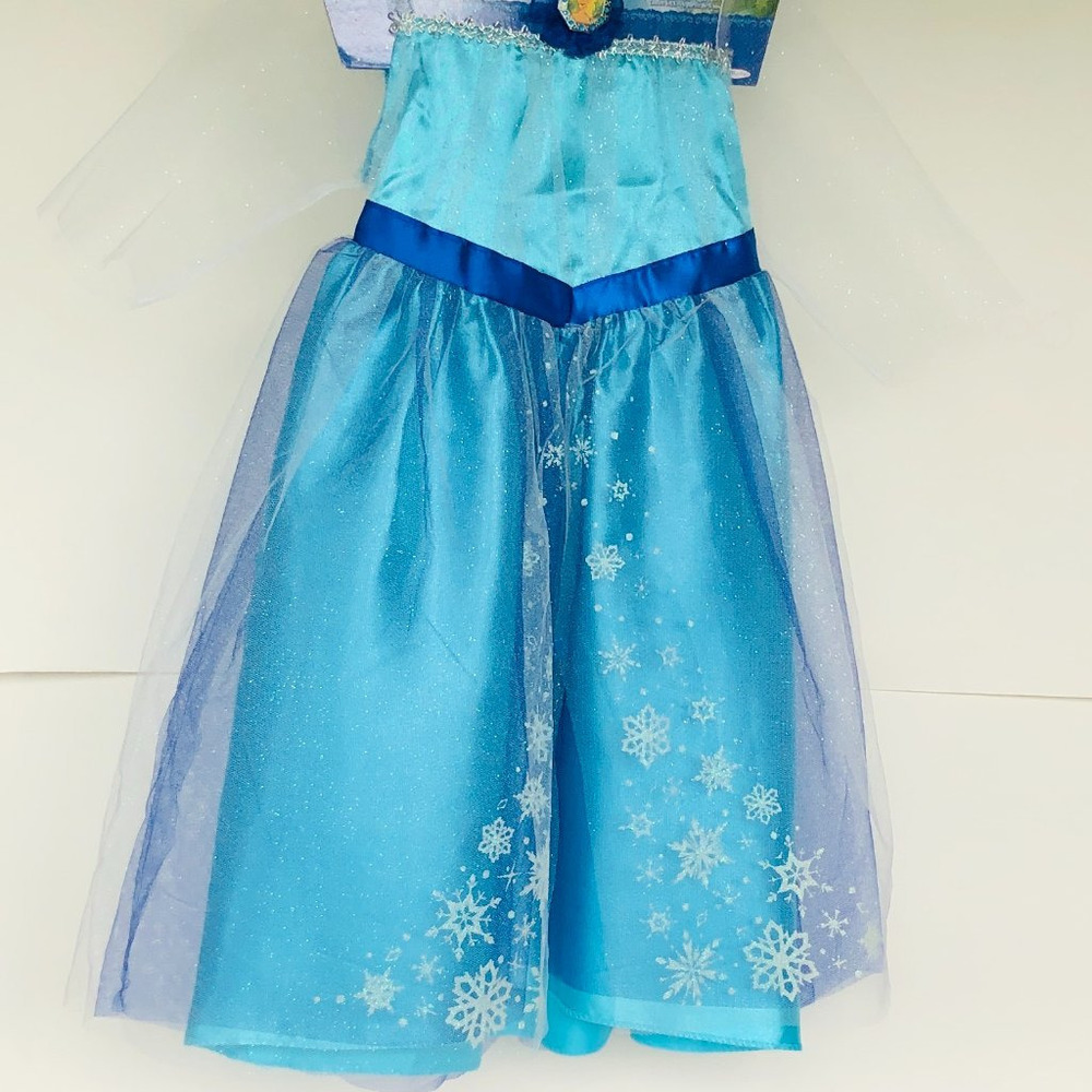 Disney Frozen Elsa Dress Up Costume Outfit 4-6X Girls Gift Party New w/Tag - Picture 5 of 15